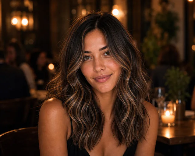 Balayage Castaño Imagen del estilo 3