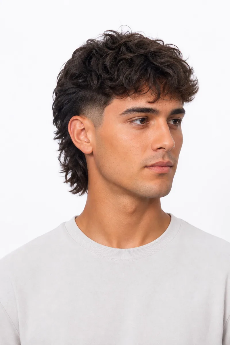 Modern 80s Mullet hairstyle