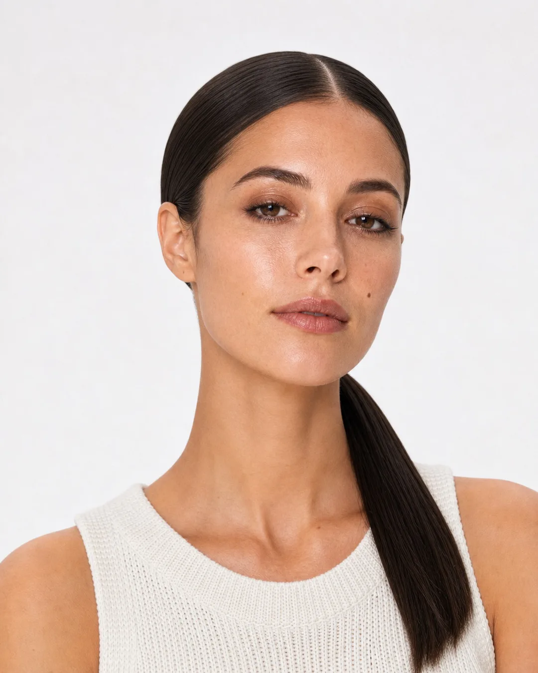 Sleek Low Ponytail