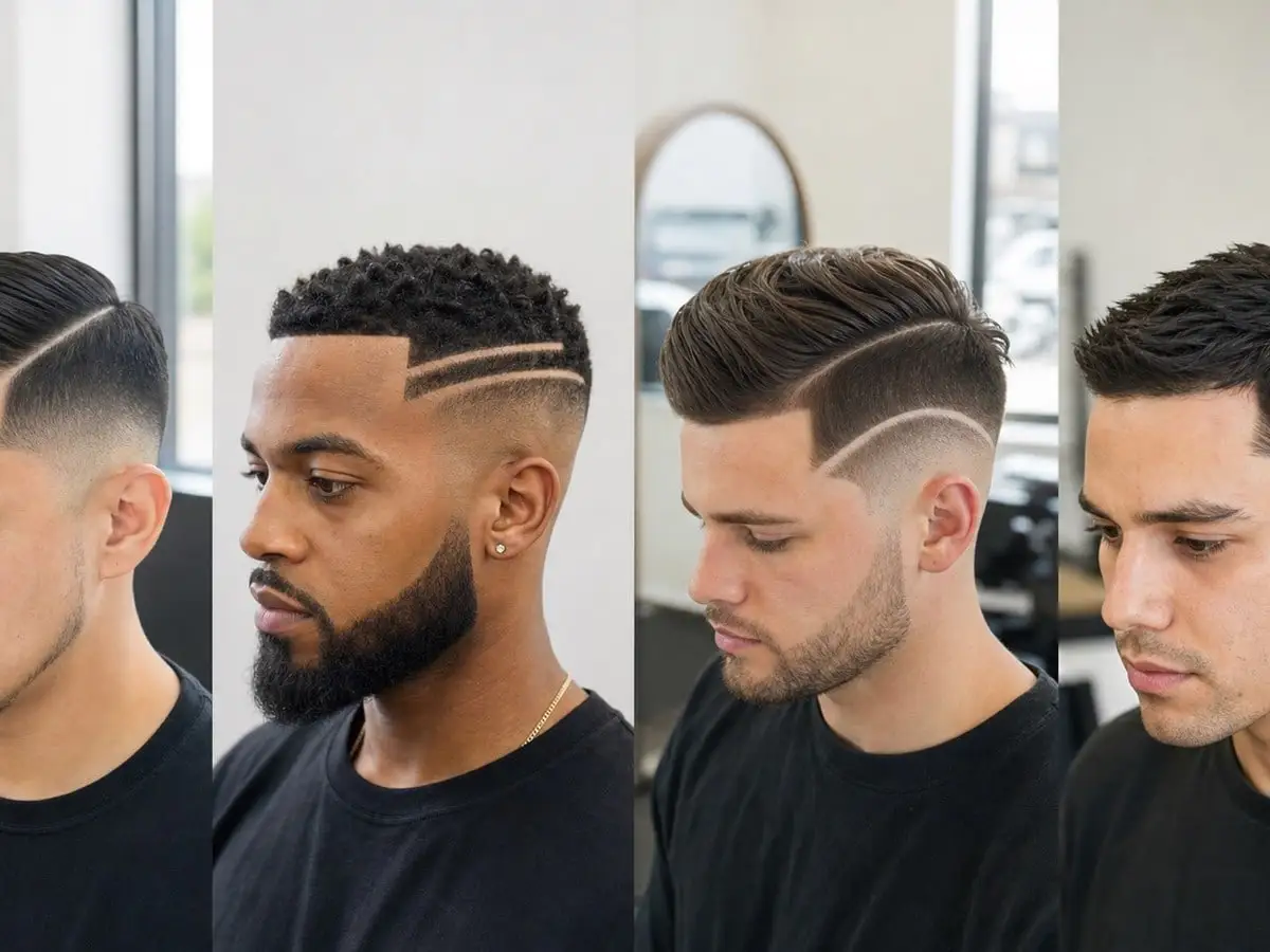 Haircuts With Lines on the Side: 17 Barber Design Ideas