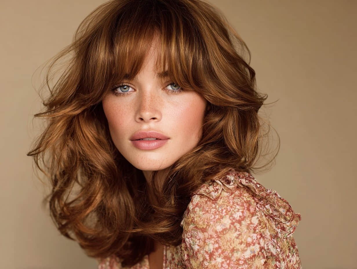 soft bangs inspiration for face-framing hair